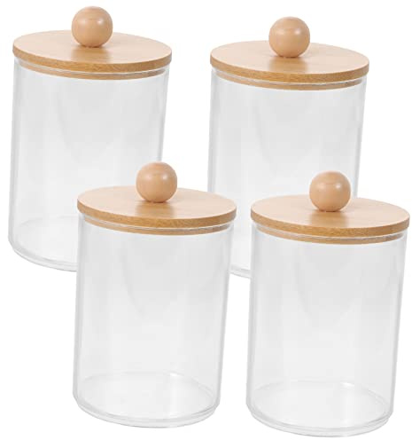 TOPBATHY Contenedor de Palillos de Dientes Portátil Redondo Tapa 4 Piezas