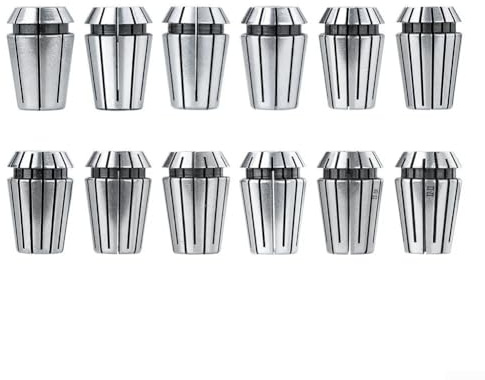 Mandrino a molla ER20 ad alta precisione, set di 12 per tenere punte da trapano per fresatrici CNC con forte potenza di serraggio