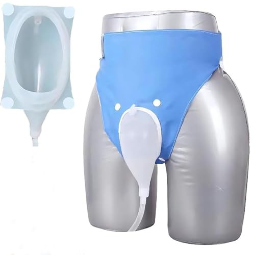 Pantalones colectores de orina portátiles para incontinencia, bolsa de recogida de orina de silicona, 1000 2000 ml, ajuste cómodo, hospitalizados, ancianos discapacitados