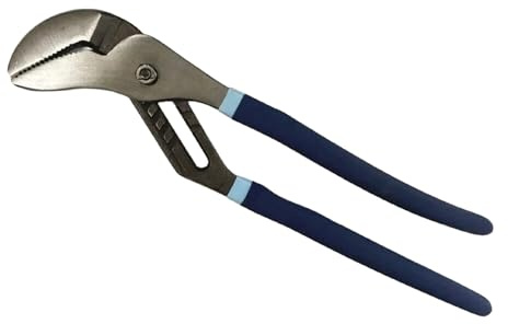 Dunnet Tools Grande pince de pompe à eau 40,6 cm | Pince à clé professionnelle réglable pour plomberie | Acier au chrome vanadium robuste avec poignées à double trempage pour tuyaux, écrous et boulons