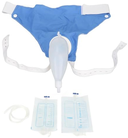 Conector de orina de silicona, bolsa de orina para hombres de viaje, bolsa de orina portátil con canal de catéter de orina, 1000 ml, 2000 ml, para hombres, pacientes ancianos con incontinencia