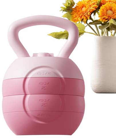 Kettlebell Gewichte, Fitness Kugelhantel, Übung, verstellbare Kettlebells für sanftes Krafttraining zu Hause, für Männer und Frauen Anfänger