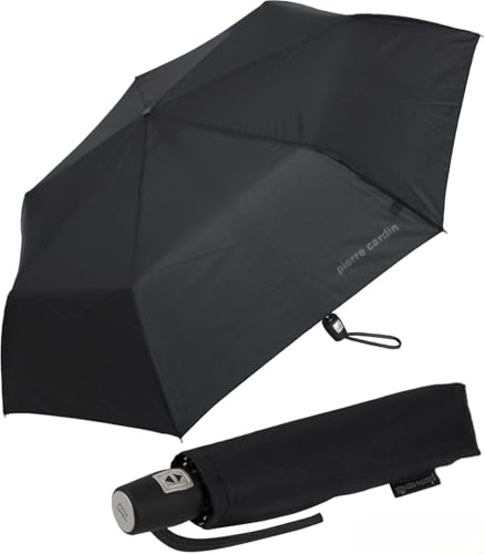 Pierre Cardin Taschenschirm mit Auf- Zu- Automatik Slimline schwarz