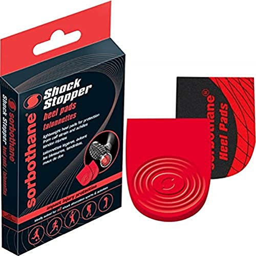 Sorbothane Shock Stopper Heel,Red,Size:8 to 13
