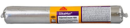 Sika - SikaMur InjectoCream100, Bianco - Trattamento per l'umidità di risalita - Barriera chimica idrorepellente iniettabile - A base silanica - 600ml