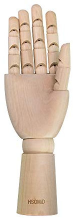 HSOMID Schneiderpuppe aus Holz, 30,5 cm, ideal für Heimdekoration, Zeichnen der menschlichen Figur B