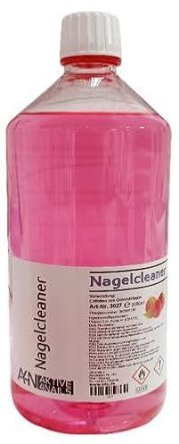 Cleaner mit Himbeerduft für Gel Nägel zum entfetten und reinigen bei der Nagel-Modellage (1000ml) Nail Cleaner Rot für Gelnägel 1 Liter