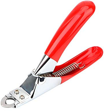 YITON Pet Nail Clipper Pet Products Claw Scissors Stainless Steel Pet Nail Clippers Trimmer Cat Grooming Cat Supplies Cutter 2Pcs Red