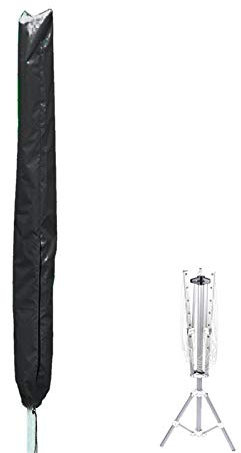 Grantien SchutzhüLle Für Wäschespinne,Wäschespinne Abdeckung Mit ReißVerschluss Und Kordelzug,210D Oxford Schwarz 168 * 30cm