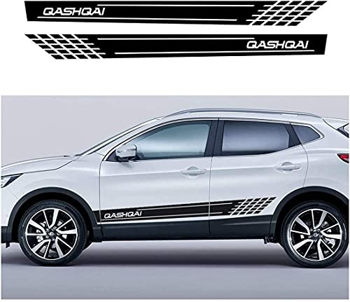 Auto Seitenschweller Aufkleber,Vinyl Sport Aufkleber Auto Body Decor Styling Accessories für Nissan Qashqai j11 j10 Tuning