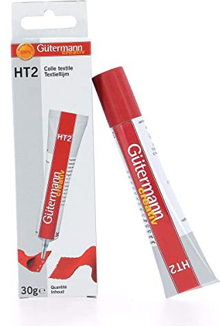 Hoooked GÜTERMANN TEXTILKLEBER HT2 - Textilkleber für Textil Crafts, Weiß, Röhre