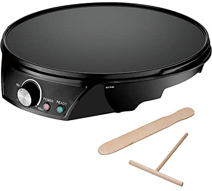 CREPIERA ELETTRICA 1200W, CREPES MAKER, PANCAKE MAKER, PIASTRA PER CREPES, CREAZIONE DOLCI, MACCHINA PER CREPES - DISCORAMA®