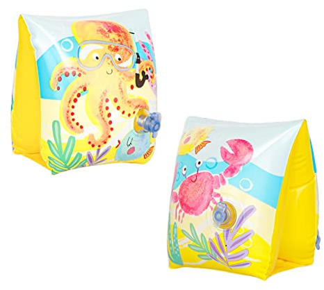 Safety Swim Arm Bands Swimming Pool Floats Sleeves Inflatable Swim Roll up Arm Bands Water Wings Arm Ring Tube Armlets Swimming Training Aids
