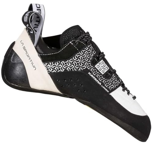 La Sportiva Katana Laces Woman, Scarpe da Arrampicata Donna, Bianco/Nero, 39,5 EU