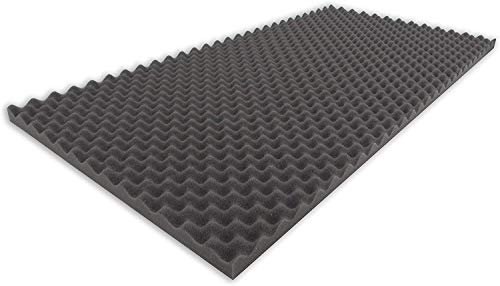 Mousse alvéolée type 100 x 200 x 2 cm Tapis d'isolation acoustique pour une isolation acoustique efficace