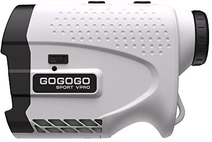 Gogogo Sport Vpro Golf Laser Entfernungsmesser 1100M mit Slope-Schalter, Magnetstreifen, Golf Entfernungsmesser 6X Vergrößerung, Turniermodus, Fast Flag-Lock mit Pulsvibration für Golf Jagd