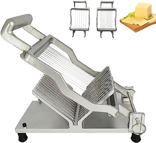 HACSYP Commercial cheese cutter, Kitchen Vegetables Fruit Cutter, Butter Slicer, with 1cm & 2cm Stainless Steel Wire, for luncheon meat, toast, butter, cucumber