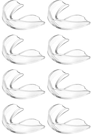 Flintronic 8 Piezas Ferula Descarga Bruxismo, Protector Bucal para Dormir, Protector de Boca Atlética, Kit de Protección Dental, Prevenir el Bruxismo y Roncar