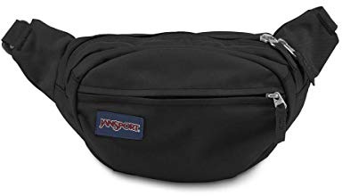 Jansport Fifth Avenue Sac banane à bandoulière, noir, taille unique, noir, 50 inches / 127 cm