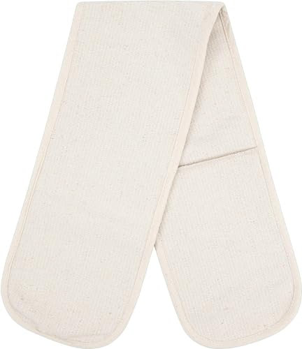 HouseGads Heat Resistant Double Oven Gloves | Double Oven Mitt Pot Holder | Cooking Oven Glove Mitts For Home Kitchen Baking | Heavy Duty Cooking Potholder (18W X 84L CM)
