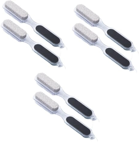 Healvian 6stücke Teiliges Pediküre Hornhautentferner Bimsstein Und Fußbürste Ergonomisches Design Für Effektive Hornhautentfernung Und Sanfte Hauterneuerung Für Hause