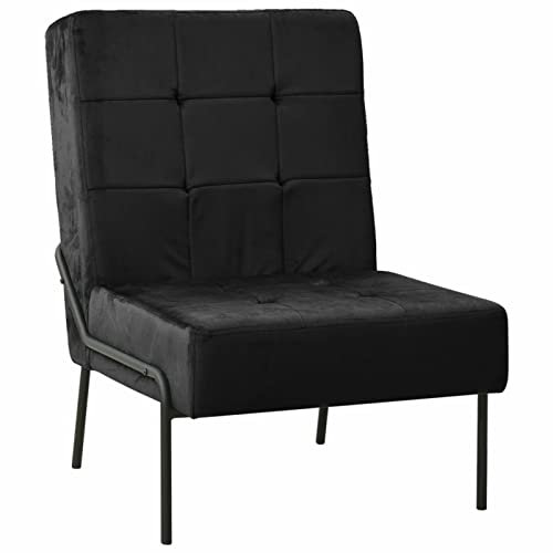 Chaduof Relaxstuhl 65x79x87 cm Schwarz Samt, Kinosessel, Ohrensessel, Heimkino Sofa, Schlafsessel, Relax Sessel, Tv Möbel, Seniorensessel