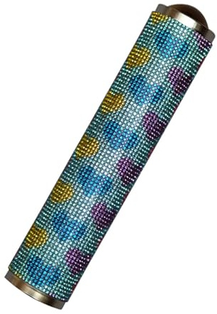 ZEALMAX Caleidoscopio in vetro multicolore, fatto a mano reale scenario caleidoscopio classico nostalgico giocattolo