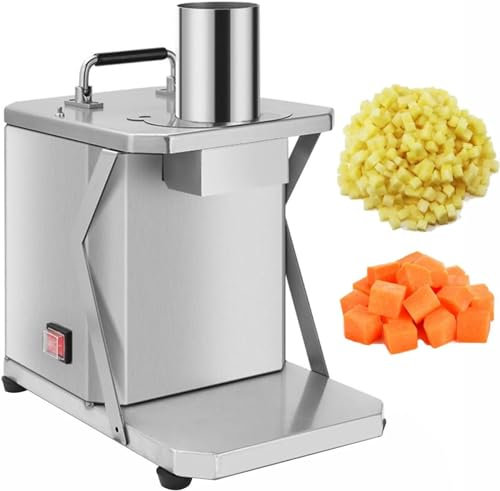 Vegetable Fruit Chopper SlicerElectric Vegetable Slicer Electric Vegetable Shredder Machine, Commercial Vegetable Cutter, Electric Vegetable and Fruit Slicer, Removable Vegetable Cube Cutter