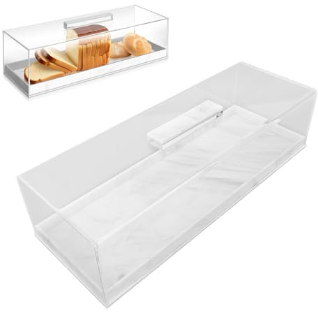 Plato Rectangular para Tartas con Tapa, Soporte para Tartas de mármol acrílico de Grano de mármol, Plato para Tartas, contenedor para Tartas, Bandeja de Postre, Soporte para