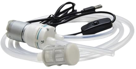 FLCPJGV Bomba eléctrica USB para Transferencia de Vino, Uso múltiple, silenciosa para embotellado de Cerveza, Tubo de Silicio 250 Cm, Individual