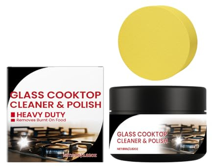 Glass Cooktop Cleaner,Cooktop Stains Remover - Effective Long-Lasting Cleaning Tool, Heavy-Duty Degreaser for Home Commercial Restaurant Kitchen