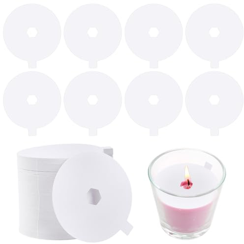 BENECREAT 150 x Kerzenstaubschutz. Kerzendeckel Tropfschutz Vigil Supplies Zum Basteln Staubschutz Heiligabend 78x70mm