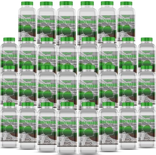 GiDeli Bioéthanol Parfum forêt à 96,6 % d'éthanol pour intérieur et extérieur Sans fumée ni suie 1 l À base de maïs et de betterave sucrière