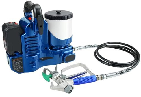 Spruzzatrice a spruzzo airless senza fili, pistola a spruzzo rapida a batteria con pistola, effetto di verniciatura fine e uniforme, pistole a spruzzo portatili per interni ed esterni di case