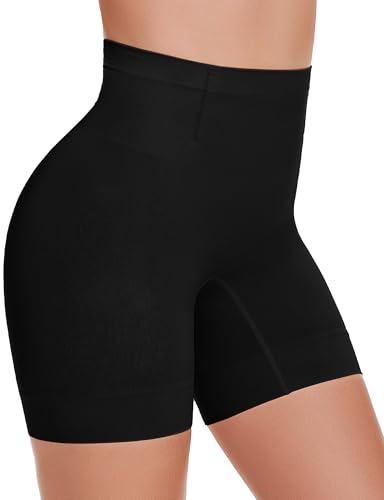 SIMIYA Shapewear for Women Tummy Control Knickers, Mid-Waist Seamless Body Shaper, Shaping Underwear Shorts for Under Dresses, Hold Me In Pants with Bottom Lift Black