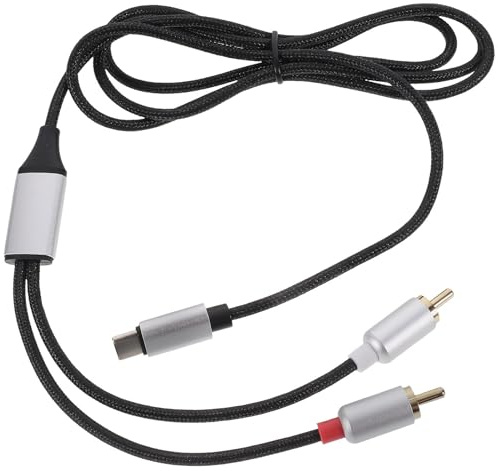 ADOCARN Cavo Audio Usb-c a Doppio Connettore Audio, Placcato Oro, Suono Chiaro e Stabile, Compatto e Portatile, Compatibile con Dispositivi Audio