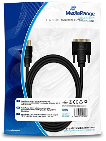 MEDIARANGE CABLE HDMI - DVI 2,0M NEGRO