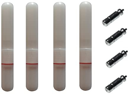 Pescasubito.com 4 Starlight Elettronico LED Rosso + 4 Batterie Pesca Luce Galleggiante