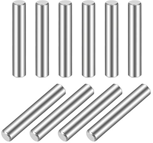 uxcell 4 x 30mm(Approx 5/32) Dowel Pin 304 Stainless Steel Wood Bunk Bed Dowel Pins Shelf Pegs Support Shelves 10Pcs