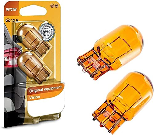 2x Philips Vision WY21W 12V 12071B2 High Tech Orange Ersatz Halogen Birne für Blinkleuchte - Blinker vorne und hinten E-geprüft
