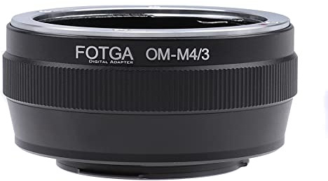 Fotga Objektivadapter-Konverter für Olympus OM Mount Objektiv auf M4/3 Micro Four Thirds MFT spiegellose Kameras, für Panasonic GH5 GH6 GF6 G100 GF10 GX9 GX85 Olympus OM-1 E-M1 E-M10 III E-P7 E-PL8/9