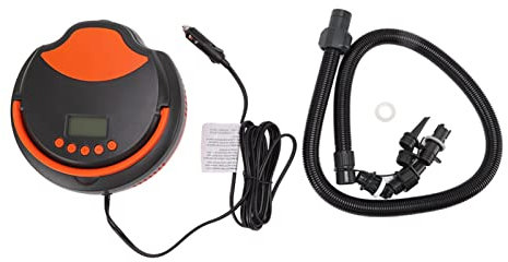 Elektrische Luftpumpe, Aufblasbare Hochdruckpumpe, Elektrischer Inflator, Tragbare Wiederaufladbare 12-V-ISUP-Pumpe mit Inflations- und Deflationsfunktion für Aufblasbare Stand Up Paddle Boards, Kajak