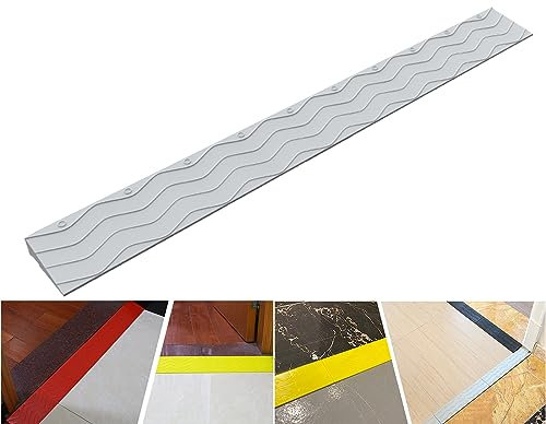 MKYOKO Rampe, TüRschwellenrampe, Rollstuhlrampe TüRschwelle, Hoch 1-10cm, for Drinnen Oder DraußEn, Badezimmer, TüRen, Supermarkteingang, Garageneingang (Color : Grau, Size : 18 * 8cm/7 * 3.1in)