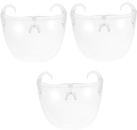 Gatuida 3 Stk Klare Brille Damen Brille Medizinische Brille Augenbrille Über Brille Brillen Für Frauen Staubbrille Augenschutzbrille Gläser Plastik Maske Glattes Haar