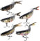 5 PCS Angelköder, Kunstköder Wobbler Hecht, Fisch Köder für Zander Barsch Forellen Swimbait lebensechter Angel köder für Süß- und Salzwasser