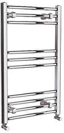 Toallero térmico cromado 500 x 800, radiador de baño montado en la pared, estilo escalera