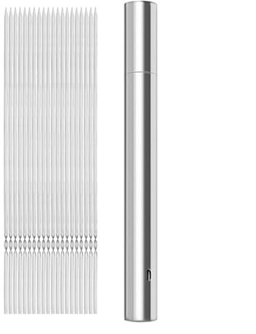 Puupaa Brochetas de metal para barbacoa, acero inoxidable, diseño plano reutilizable para parrilla, horno y barbacoa incluso cocinar (20 piezas)