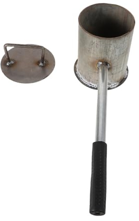 Happyyami Charcoal Extinguishing Pot Lid 12in Diameter 14in Height Steel Fire Extinguishing Urn for Bbq and Outdoor Use Quick Fire Stopper Suitable for Camping and Home Safety