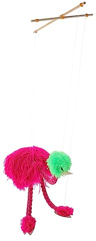 Toddmomy Plüsch Straußen Marionette Fingerfertigkeit Lustige Tier Puppe Für Eltern Junge Mädchen Spiele Party Dekoration Rosa