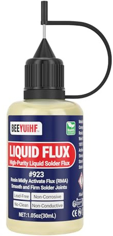 BEEYUIHF No Clean Liquide Flux de Soudure, Liquide Flux à la Soudure à la Colophane pour électronique #923 (30 mL/1 Oz.)
